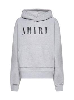 amiri衬衫真假, AMIRI | Amiri Logo-Print Jersey Knit Hoodie商品图片 6.7折