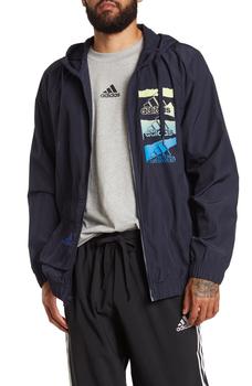 essentials是什么牌子, Adidas | Essentials Brand Love Woven Windbreaker商品图片 5.3折