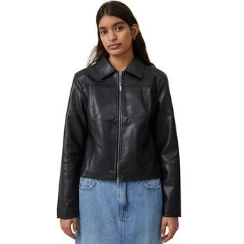Cotton On | Women's Faux Leather Fitted Jacket,商家Macy's,价格¥465