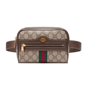 古驰腰包, Gucci | GUCCI 古驰 女士Ophidia系列帆布小号腰包 517076-96I3B-8745商品图片 满$100享9.5折, 满折