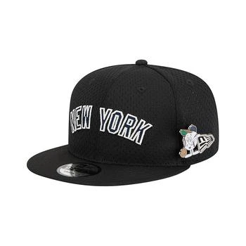 New Era | Men's Black New York Yankees Post Up Pin 9FIFTY Snapback Hat,商家Macy's,价格¥273