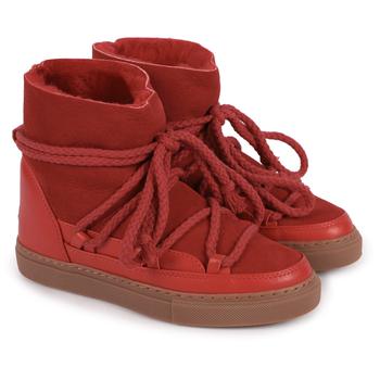推荐Lace up leather boots in red商品