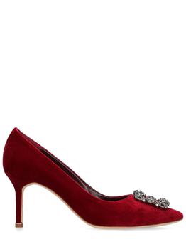 Manolo Blahnik直邮, Manolo Blahnik | 70mm Hangisi Velvet Pumps商品图片 额外8.5折, 额外八五折