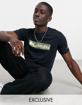 Columbia | Columbia Rapid Ridge Graphic t-shirt in black Exclusive at ASOS商品图片,4.5折×额外8折x额外9.5折, 独家减免邮费, 额外八折, 额外九五折