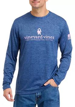 Vineyard Vines衣服, Vineyard Vines | Men's Long Sleeve Camo Harbor Graphic T-Shirt商品图片 