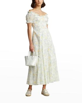 女装拉夫劳伦连衣裙, Ralph Lauren | Floral-Print Off-Shoulder Dress商品图片 4.7折