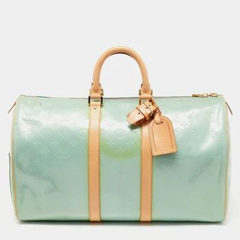 [二手商品] Louis Vuitton | Louis Vuitton Baby Blue Monogram Vernis Keepall 45 Bag 满1件减$100, 满减