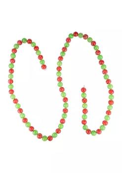 推荐6' Red and Green Glittered Candy Drop Christmas Garland Unlit商品