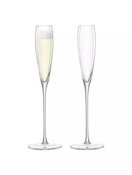 LSA | Aurelia Grand Champagne Flutes 2-Piece Set,商家Saks Fifth Avenue,价格¥671