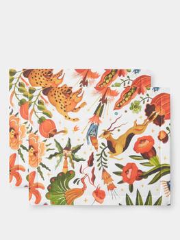 商品Set of two Jungle Book-print linen placemats,商家MATCHESFASHION,价格¥629图片