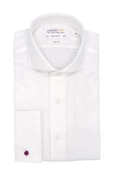 Lorenzo Uomo, Lorenzo Uomo | Basketweave French Cuff Regular Fit Dress Shirt商品图片 3.9折