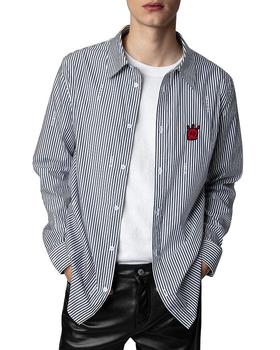 Zadig&Voltaire | Stan Striped Skull Shirt商品图片,5折