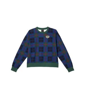 Jordan | Jordan Brooklyn Plaid Fleece Crew (Little Kids/Big Kids) 