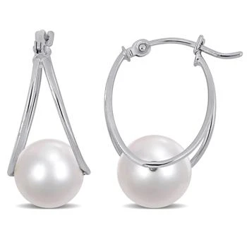 Mimi & Max | Mimi & Max 8-8.5mm Cultured Freshwater Pearl Drop Earrings in 10k White Gold 3.1折, 独家减免邮费