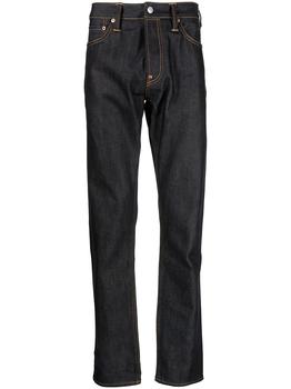 Evisu | EVISU Straight leg denim jeans Blue/White商品图片,