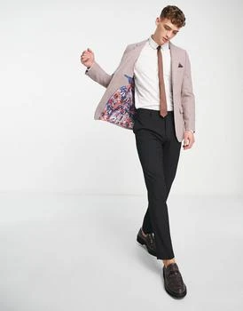 推荐Harry Brown tweed suit jacket in dusty rose商品
