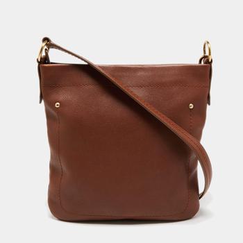 推荐Bally Brown Leather Zip Messenger Bag商品