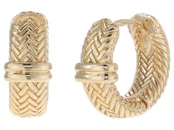 Ralph Lauren | Herringbone Huggie Earrings商品图片,7.9折, 独家减免邮费