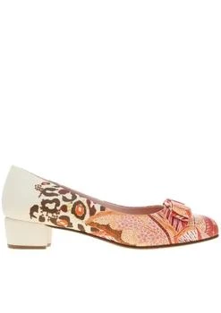 推荐Salvatore Ferragamo Ladies Batik Print Vara Bow Pump Shoe, Size 7.5商品