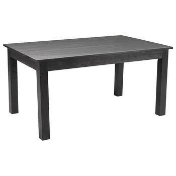 Merrick Lane | Jessamine 60" x 38" Rectangular Solid Pine Farm Dining Table,商家Verishop,价格¥4207