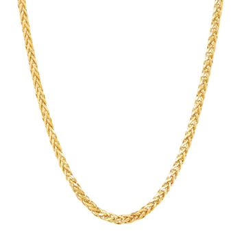 商品Lord & Taylor Fine Jewelry Collection | 14K Gold Hollow Spiga Chain Necklace,商家Lord & Taylor,价格¥10606图片