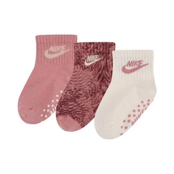NIKE | Baby Girls Grip Socks, Pack of 3,商家Macy's,价格¥90