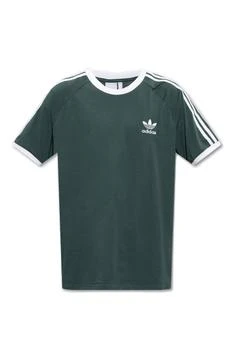 推荐Adidas Originals Logo Embroidered Crewneck T-Shirt商品
