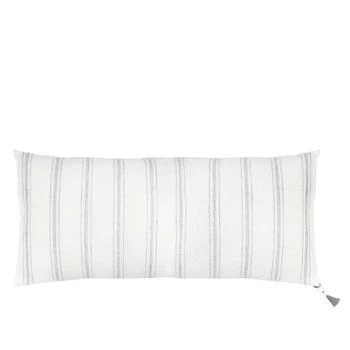 Anaya Home | White With Grey Stripes Linen Pillow 13 x 30,商家Verishop,价格¥494
