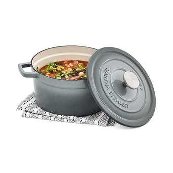 商品Martha Stewart | 4-Qt. 圆形珐琅铸铁锅,商家Macy's,价格¥404图片