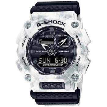 G-Shock | Men's Analog Digital White Snow Camouflage Resin Strap Watch Set 50mm商品图片,