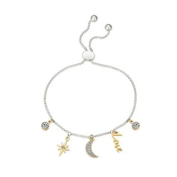 Unwritten | Crystal Moon and Star 14K Gold Flash Plated and Bracelet,商家Macy's,价格¥337