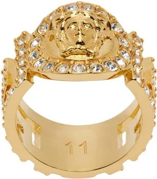 Gold Crystal 'La Medusa' Ring