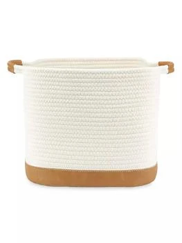 Neat Method | Faux Leather Rope Bin,商家Saks Fifth Avenue,价格¥311