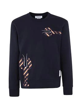 Thom Browne | Thom Browne Lobster-Detailed Crewneck Sweatshirt 5.2折