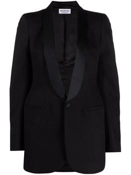 巴黎世家外套评价, Balenciaga | Balenciaga Women's Black Viscose Blazer商品图片 