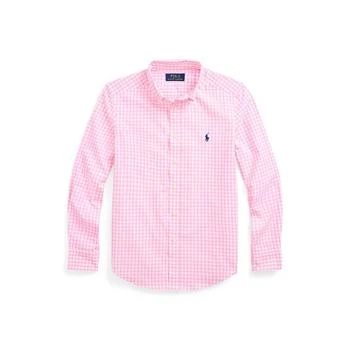 Ralph Lauren | Big Boys Plaid Cotton Poplin Shirt,商家Macy's,价格¥258