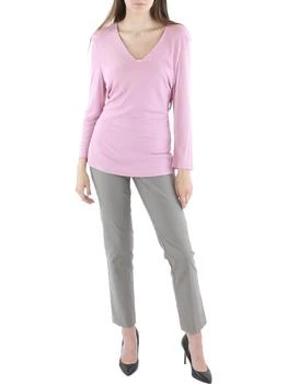 INC International | Womens V-Neck Ribbed Pullover Top 6折