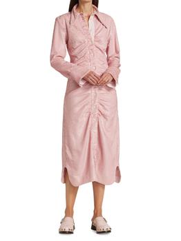 ganni floral pleated shirtdress, Ganni | Sequined Midi Shirtdress商品图片 4.9折