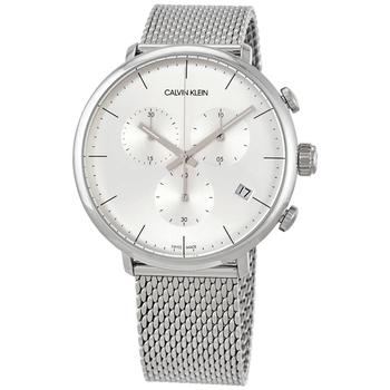 Calvin Klein | High Noon Chronograph Quartz Silver Dial Mens Watch K8M27126商品图片,1.8折