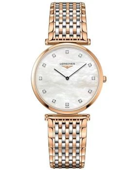 Longines | Longines La Grande Classique Quartz Mother of Pearl Diamond Dial Stainless Steel Men's Watch L4.709.1.88.7 7.4折