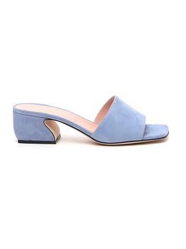 yee si是什么牌子, Si Rossi | Si Rossi Square Toe Heel Sandals - IT36 / Blue商品图片 6折