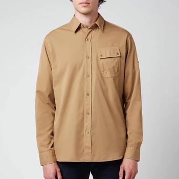 推荐Belstaff Men's Pitch Twill Shirt - Vintage Khaki商品