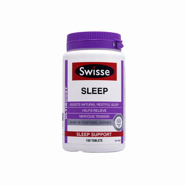 推荐澳洲swisse睡眠片纯草本提取帮助缓解压力助眠片不含褪黑素100粒商品
