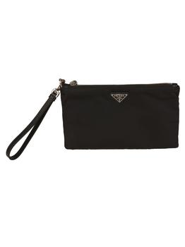美国prada包, Prada | Classic Logo Plaque Clutch商品图片 