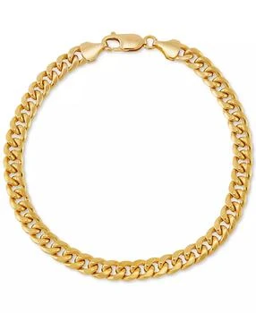 Italian Gold | Miami Cuban Chain Bracelet in 10k Gold,商家Macy's,价格¥4113