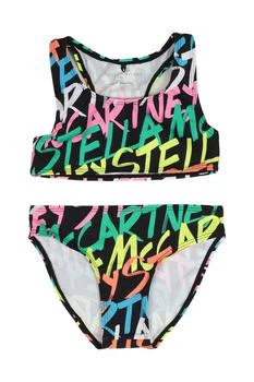 Stella McCartney | Stella McCartney Kids Allover Logo Printed Two-Piece Swim Suit,商家Cettire,价格¥258