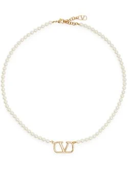 推荐VLogo Swarovski crystal pearl necklace商品