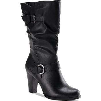 Style & Co | Style & Co. Womens Sachi  Slouchy Wide Calf Mid-Calf Boots商品图片,2.3折起, 独家减免邮费