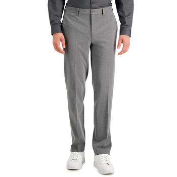 商品Men's Slim-Fit Gray Solid Suit Pants, Created for Macy's,商家Macy's,价格¥381图片