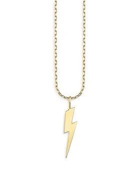 Sydney Evan | 14K Yellow Gold Pure Lightning Bolt Pendant Necklace, 16",商家Bloomingdale's,价格¥3534